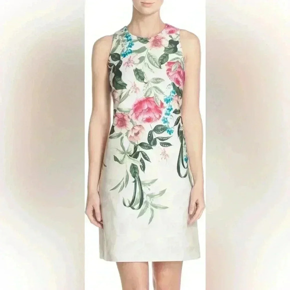 Eliza J Dresses & Skirts - ELIZA J FLORAL MINI SHIFT DRESS SPRING EASTER SUMMER Women’s size 10